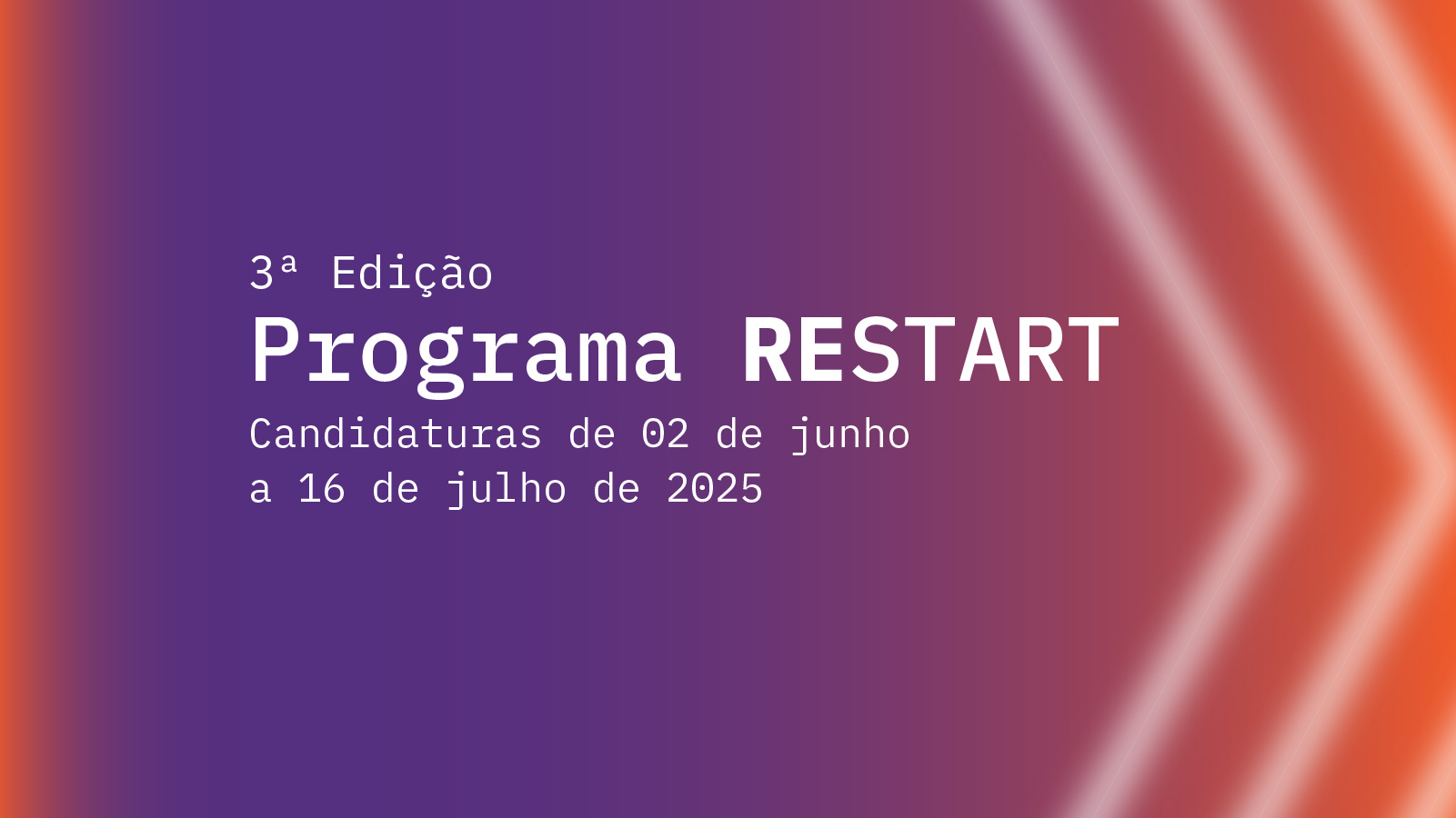 Imagem alusiva ao Programa Restart 3ª Edição
